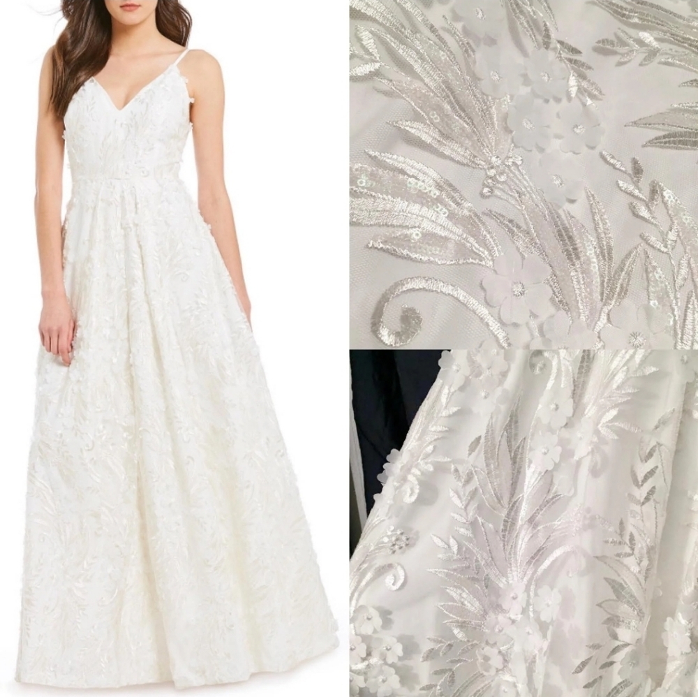 Floral Applique Gown